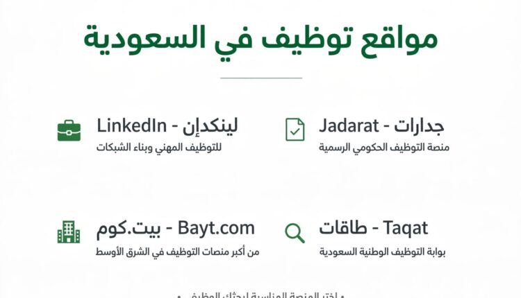 أفضل 7 مواقع توظيف في السعودية 2026